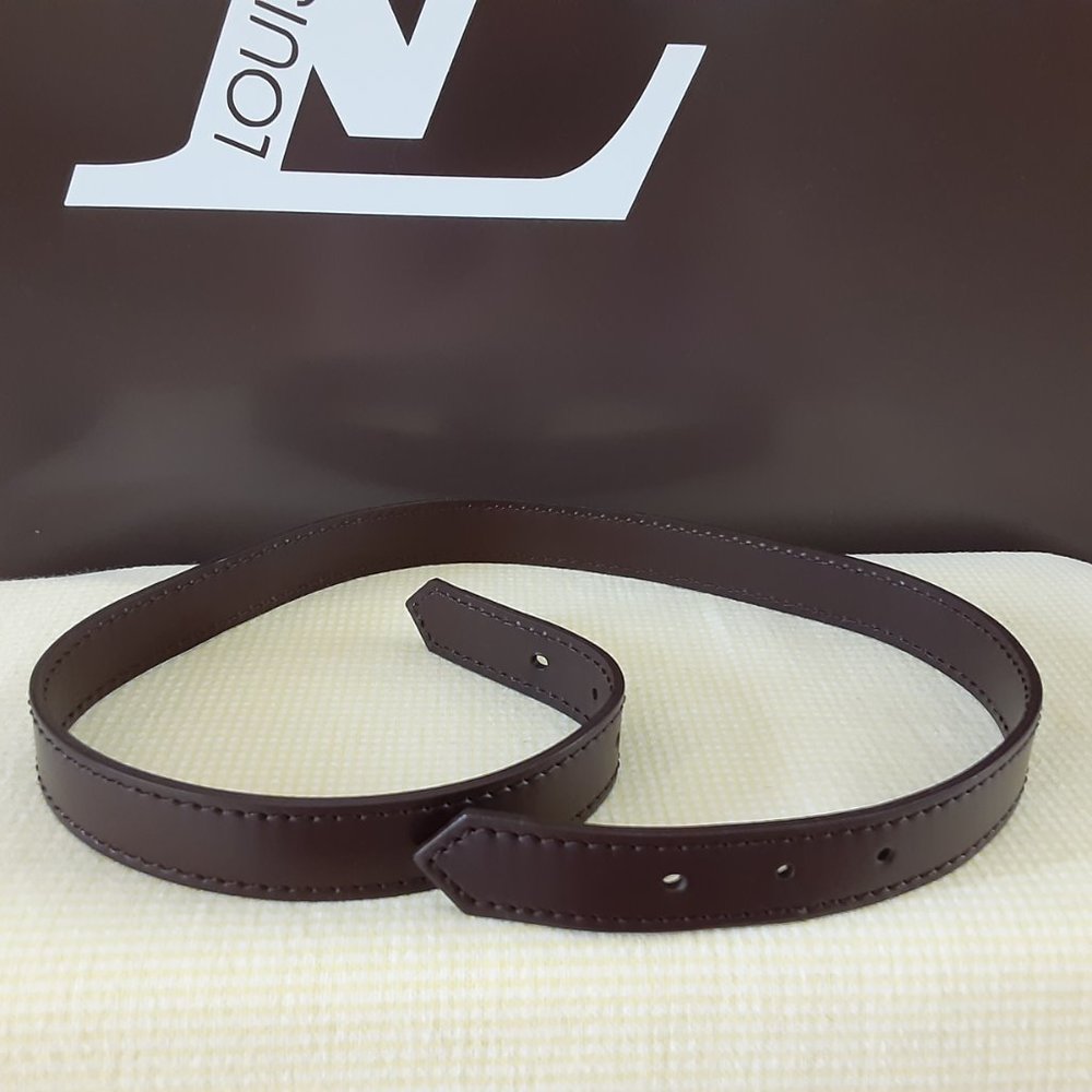 Brown Ebene Genuine Leather Damier Ravello Strap!!